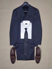 Dark Gray Suit 100 wool size 42R regular fit