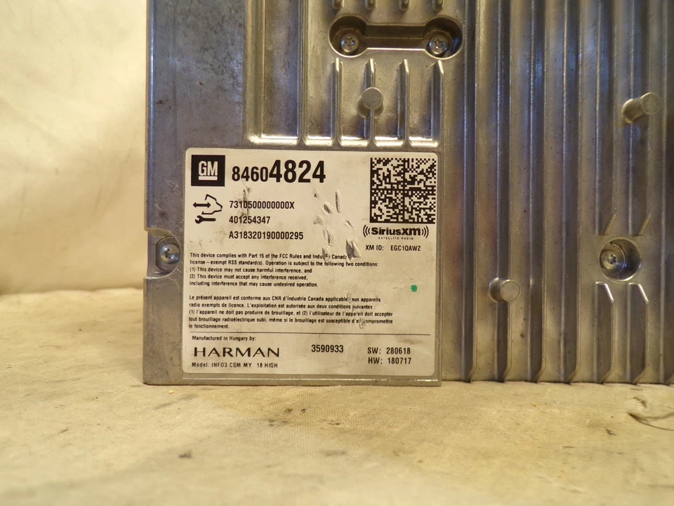 18 19 20 Buick Regal Radio Receiver 84604824 XMC12 - Image 2 of 4