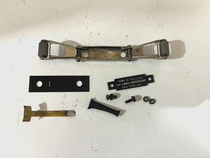 LIONEL PART, 726 736  , PICK UP ASSY WITH HARDWARE , USED ORIGINAL , NEW ROLLERS