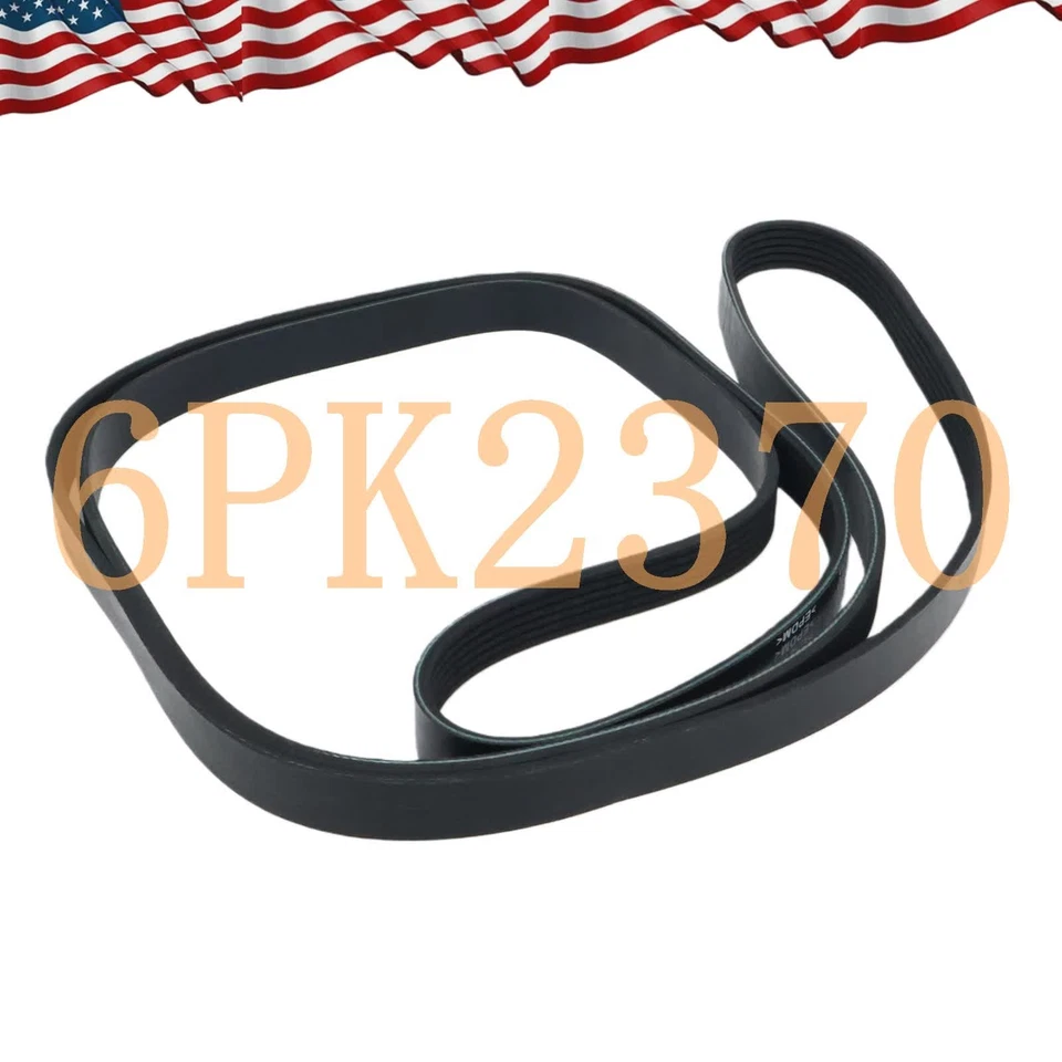 EPDM Serpentine Belt 6PK2370 for Cadillac Escalade Chevy Silverado GMC Sierra Foto 3 de 4