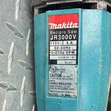 Used Makita JR3000V Corded Reciprocating Saw 115V 6A 12ft Cord
