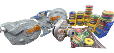 Vintage Space Blaster Rapid Fire Air Disc Shooter by Min Yin Toys (1998)