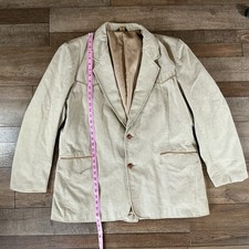 VINTAGE Pioneer Wear Western Blazer Men's 40L Tan USA Ranch Sport Coat 23C2