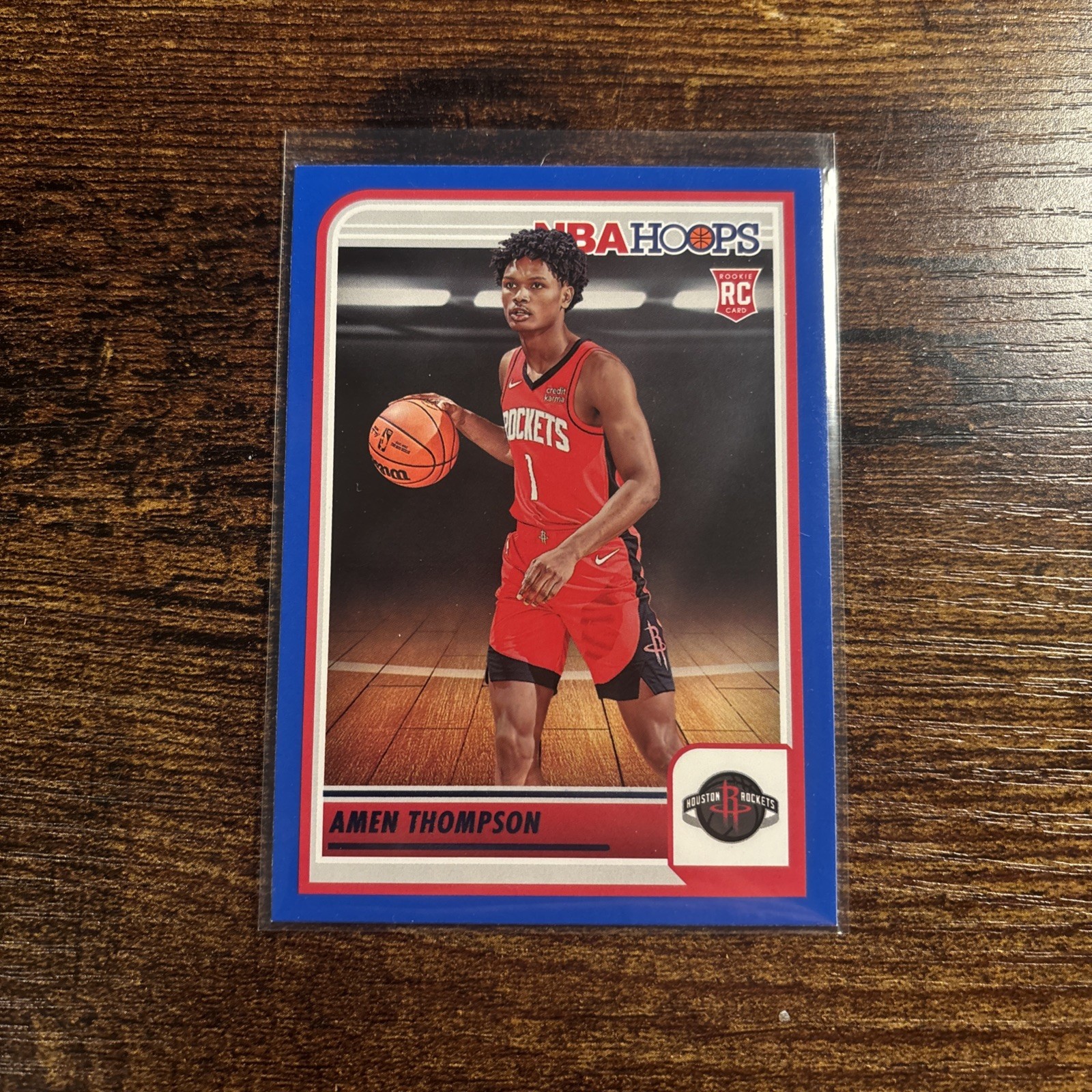 2023-24 Panini NBA Hoops - Rookies Amen Thompson #242 Blue (RC)