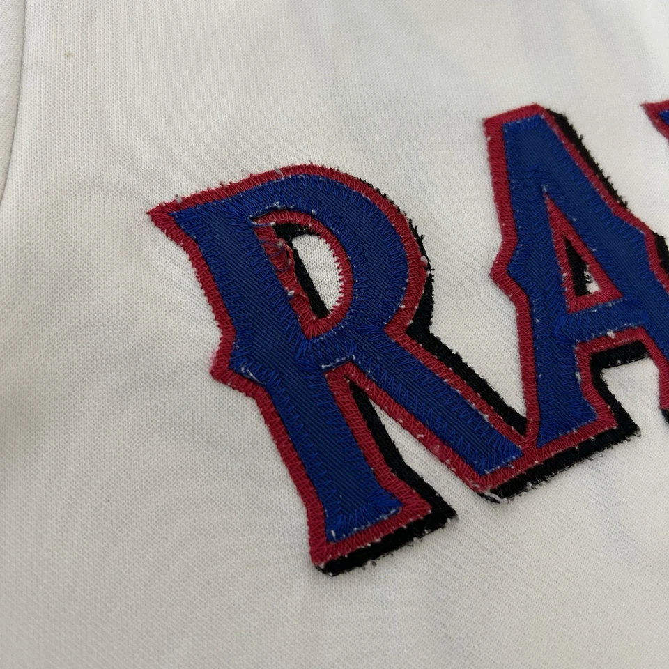 Camiseta cosida vintage Mark Teixeira Texas Rangers para hombre *XL blanca MLB EN MUY BUENA CONDICIÓN Foto 4 de 4