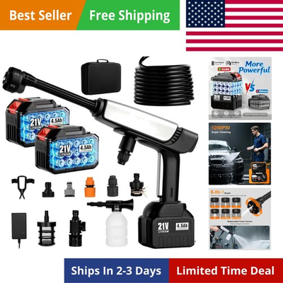 #ad #ad Cordless Pressure Washer Battery PoweredPortable Power Washer with 2pcs 4.5A... $144.17
