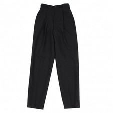 Jean-Paul GAULTIER FEMME Wool Striped Tuck Tapered Pants Size 40 K-112426