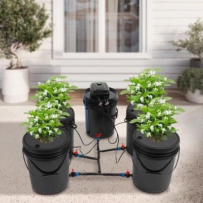Hydroponics Growing System Kit Deep Water Culture Growing Kit with Pump 12W 110V