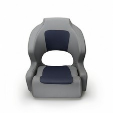 Boat Helm Chair Foldable Seating Upholstered for Speedboats, Captains