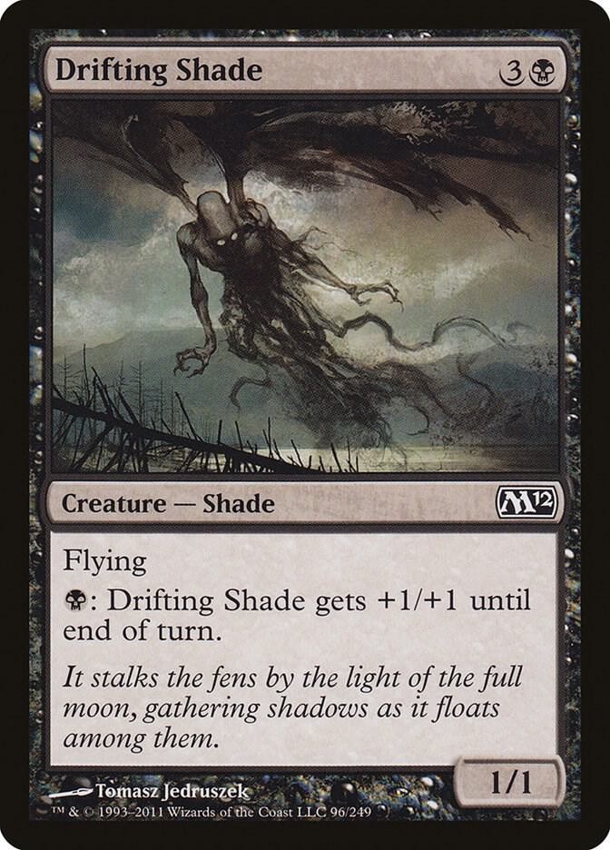 Drifting Shade 96 Common Magic 2012 (M12) Magic: The Gathering Lightly Played
