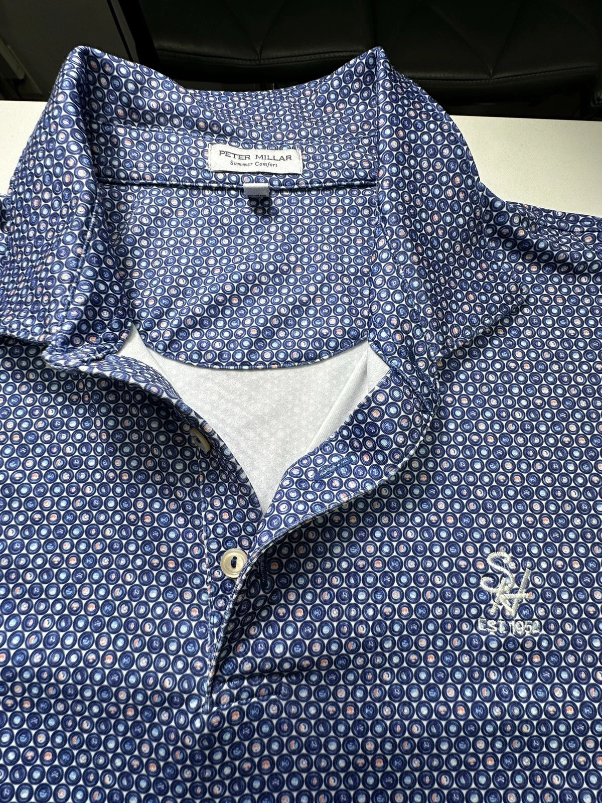 Peter Millar Summer Comfort Golf Polo Men Size XL