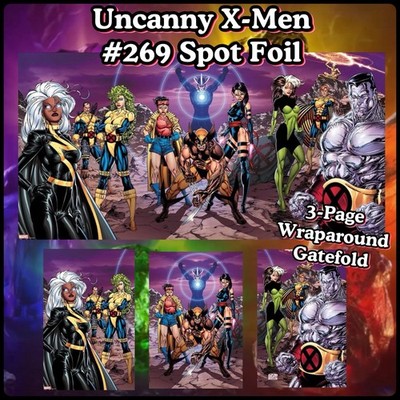 UNCANNY X-MEN #269 Spot Foil Wraparound | Jim Lee | 1st Savage
