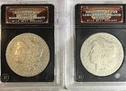 RARE Lot of 2 Morgan Silver Dollars 1879 and 1880 “WILD WEST MORGANS”