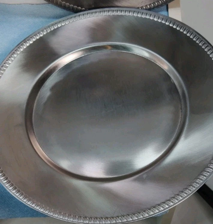 Vintage 9" Vollrath Stainless Steel Charger Plate #47679 Made In Japan  - Image 3 of 4