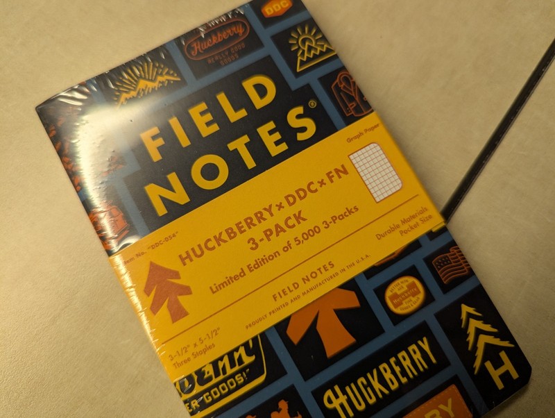Field Notes Notebooks Huckberry DDC New Sealed Pack Of 3 Notebooks 
