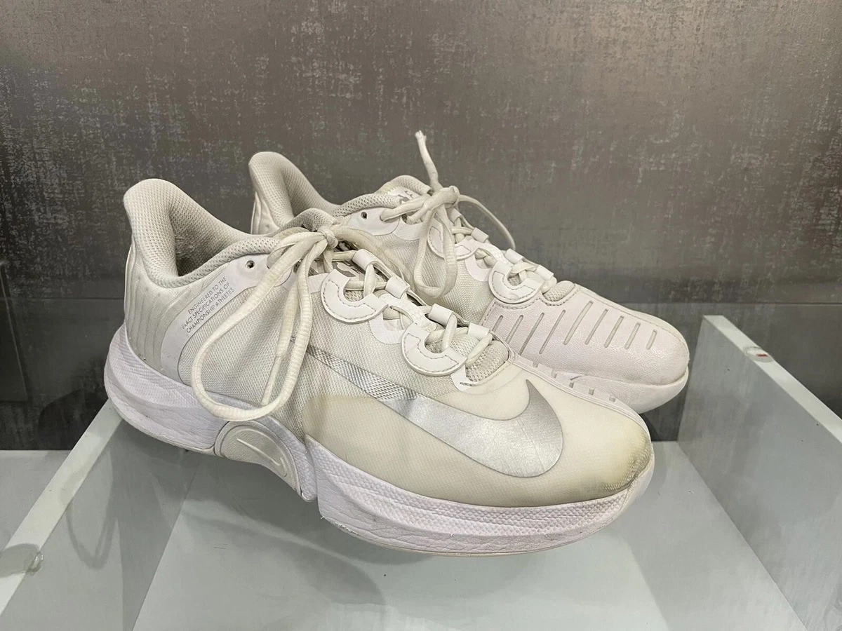 NikeCourt Air Zoom GP Turbo White Metallic Silver W for sale | eBay