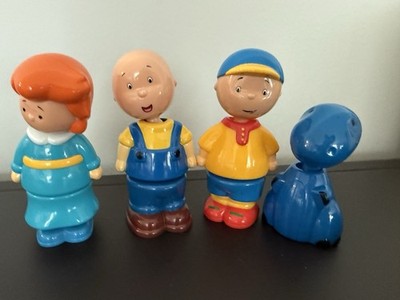 Cailou Buildable Figures, Click Together Set Of Four Hard To Find