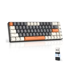 ZIYOU LANG RK68 60% Wireless Mechanical Keyboard,Bluetooth 5.0/2.4G... Fast Ship