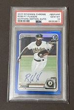 2020 Bowman Chrome Sapphire Robert Puason Prospect Auto #BSPARP  -  PSA 10