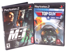 Mission Impossible M:I Operation Surma & Top Gun Combat Zones PlayStation 2 PS2