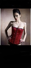 Ann Summers Red Stud Boned Corset Size 18 rare