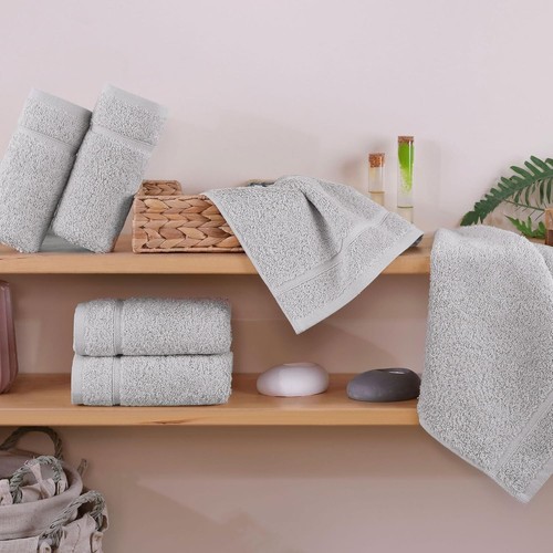 Luxury Flannels Face Cloth Towels 100% Egyptian Cotton Soft Washcloth Set 800GSM - Picture 23 of 47