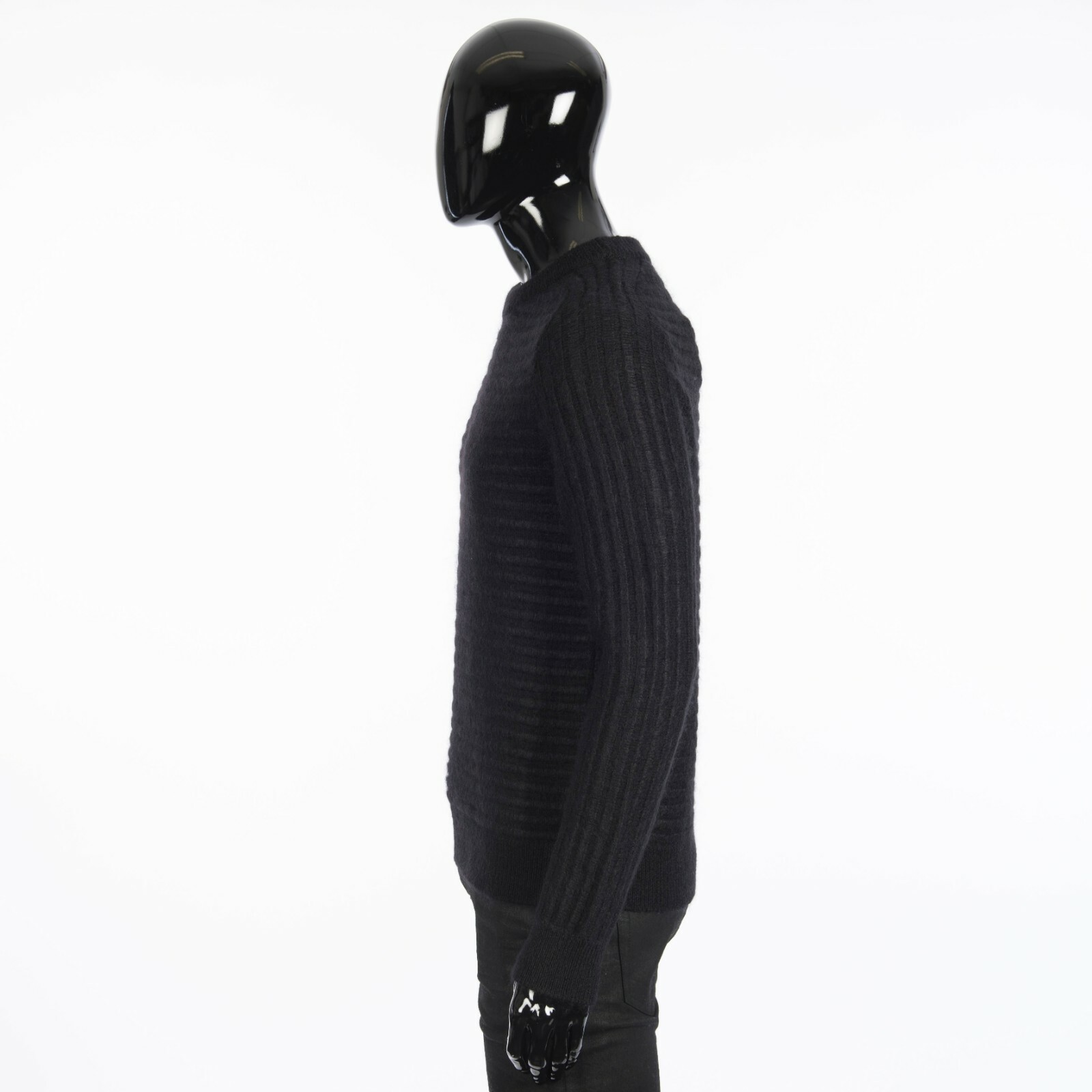 SAINT LAURENT 990 Black Striped Sailor Knit Sweater Wool & Mohair eBay