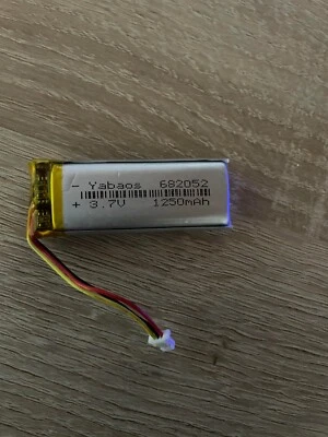 batteries Lithium-polymère, 3.7V, 682052, 1250mAh, rechargeables, Li-ion, pour t - Photo 1/2
