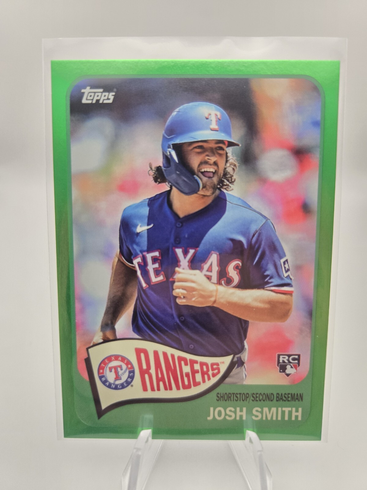 2023 Topps Archives Josh Smith Rookie Green Foil /99  Texas Rangers  # 141
