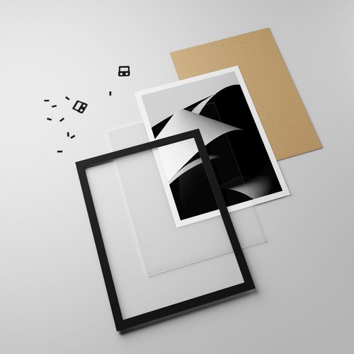 Wandbilder 30x40cm Poster 3D Gedämpft Formen Wandposter Bilder Wall Art Wanddeko - Bild 6 von 10