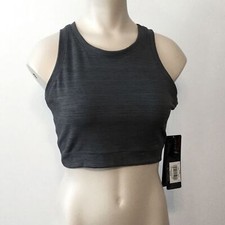 STUDIO BY CAPEZIO sz Medium Crop Tank Top  Lia Crop Tanklet  in Ash Gray