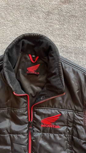 Honda Jacket Racing Motorcycle Black Red Logo - Picture 4 of 7