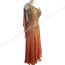 jz Handmade Women Samba Ballroom Swing Salsa Rumba Latin Dance Dress RHYTHM