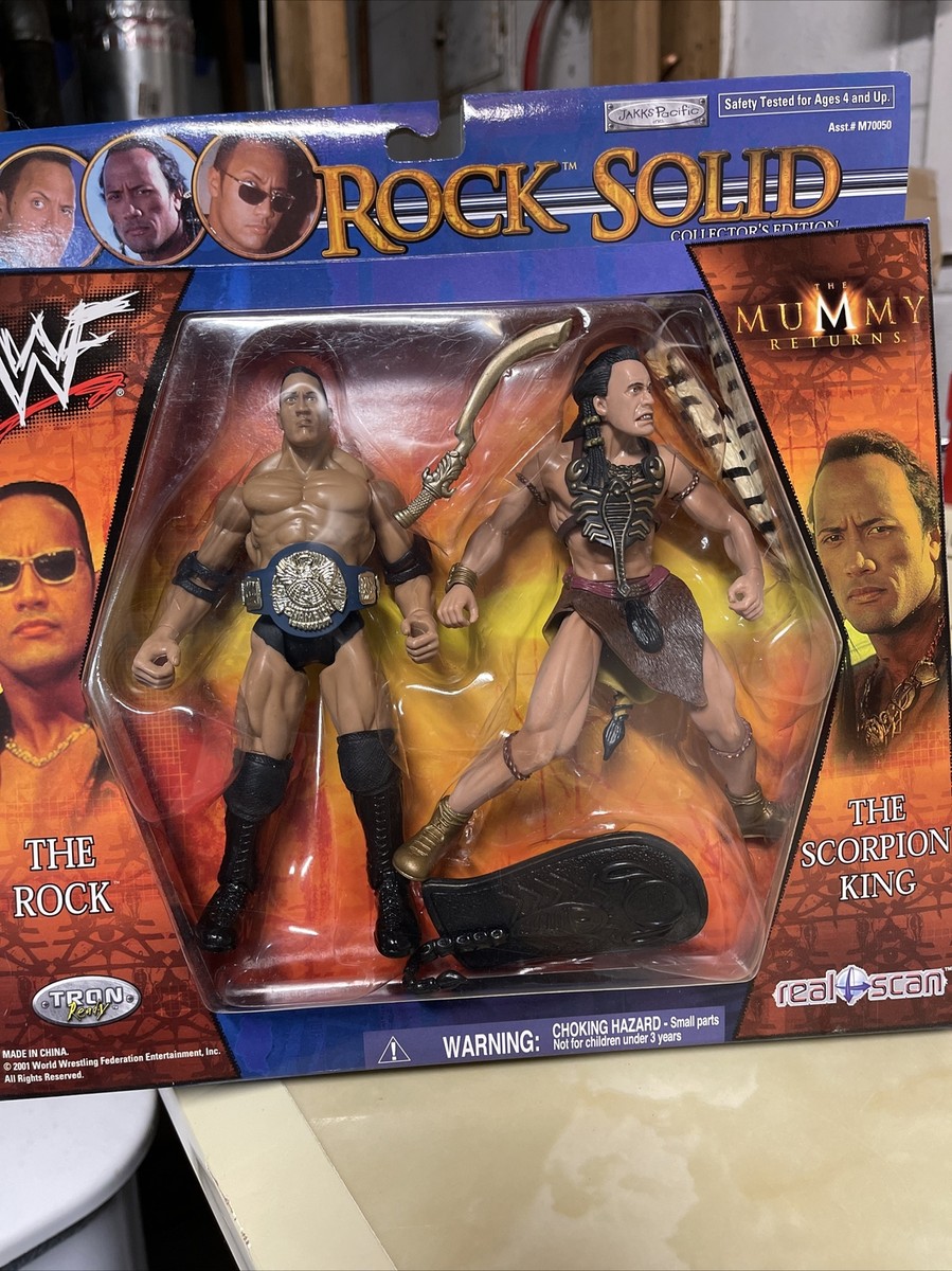ザ・ロック　２バージョンのフィギュア　ROCK SOLID ザ・ロック 2バージョンのフィギュア ROCK SOLID Authentic The