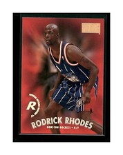 1997-98 SkyBox Premium Rockets Basketball Card #158 Rodrick Rhodes Rookie
