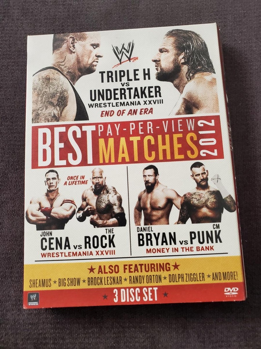 WWE: Best Pay-Per-View Matches 2012 (DVD, 2012, 3-Disc Set) WWF