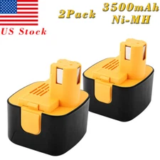 2X 3500mAh 12V Ni-MH Battery for Panasonic EY9200 EY9201 EY9001 EY9101 EY9106B