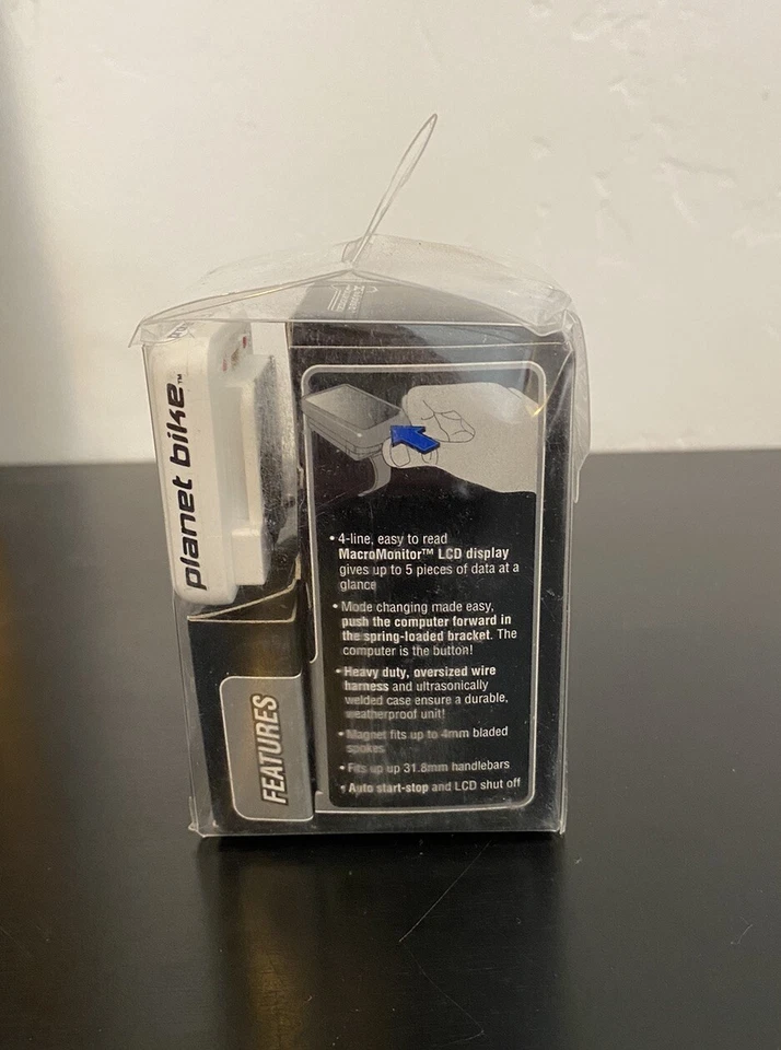 Planet Bike 9.0 Protege Bicycle Computer LCD Macro Monitor White 9 Function New! - Image 4 of 4