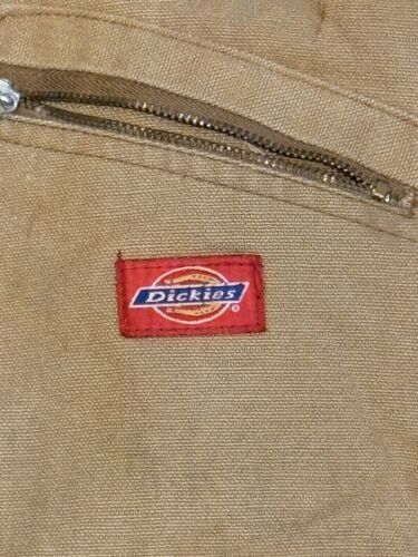 Vintage Herren Dickies braun Ente Canvas gesteppt gefüttert isoliert Overall Größe 30/32 - Bild 8 von 23