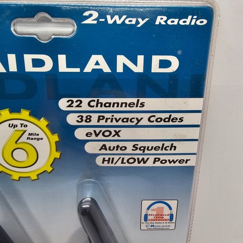 Radio bidireccional Midland vintage 6 millas alcance G-150C2 nueva sellada de fábrica - Imagen 3 de 6