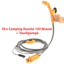 10 x Camping Dusche 12V Brause +Tauchpumpe Wohnmobil Auto Kfz Caravan Outdoor