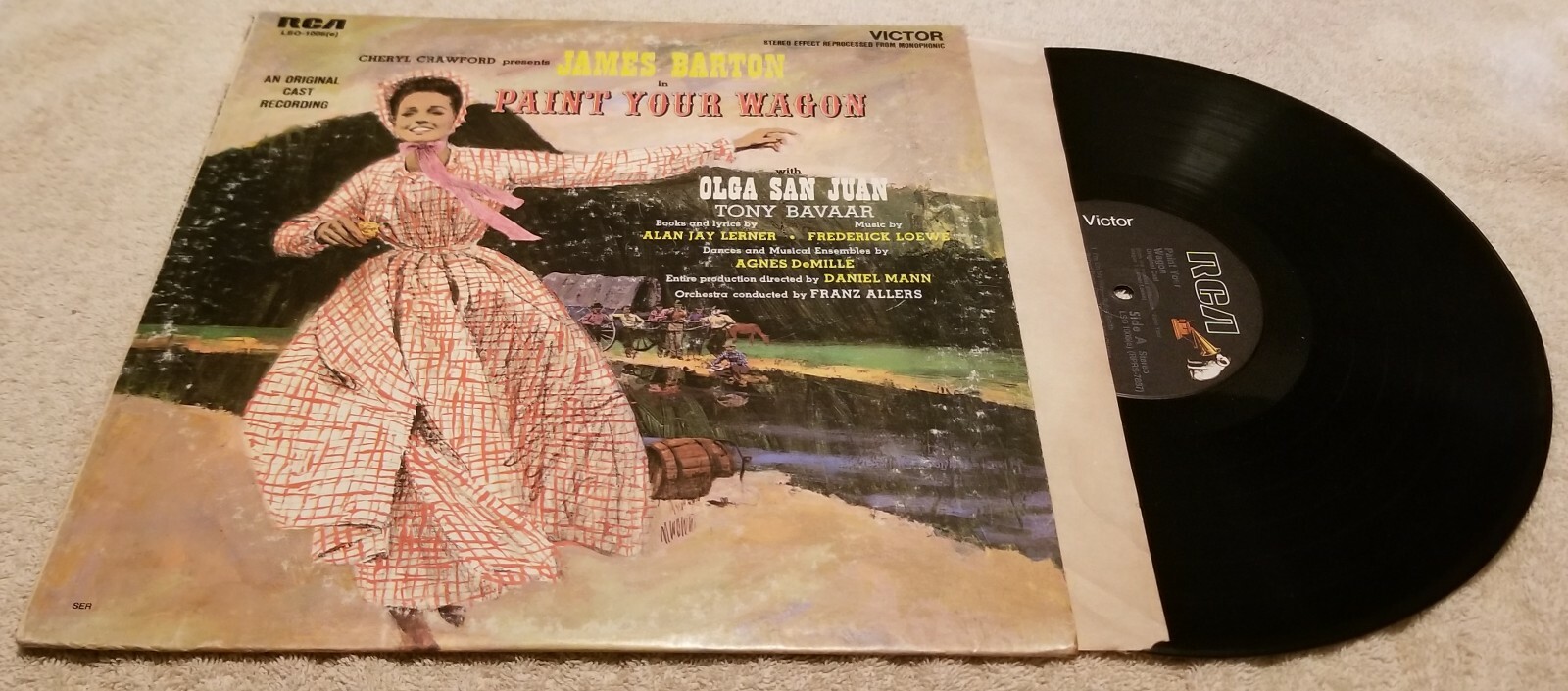 James Barton “Paint Your Wagon” Original Cast Soundtrack, 12" Vinyl