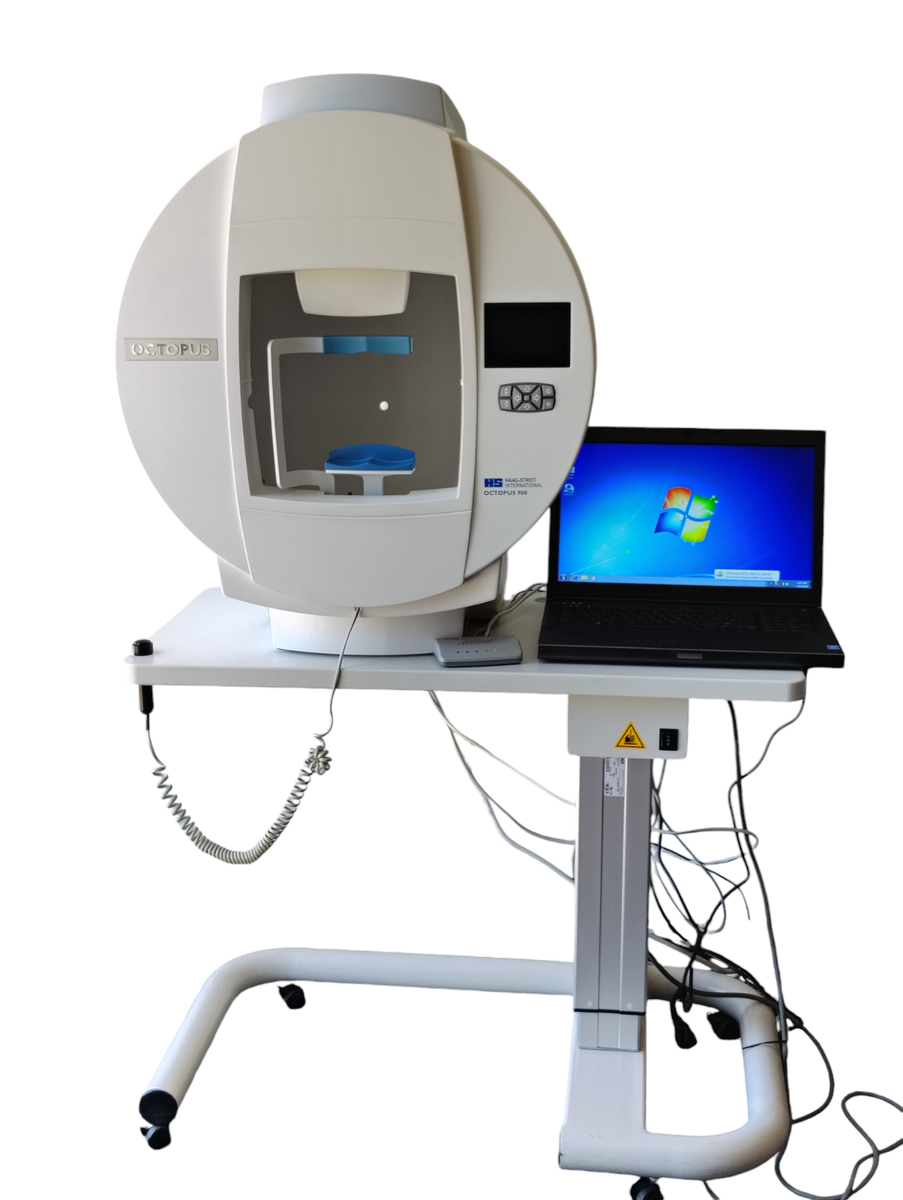 【貴重品】日本語 Virtual Macintosh for HP9000 Haag Octopus 900 Perimeter Visual Field Analyzer With Computer and