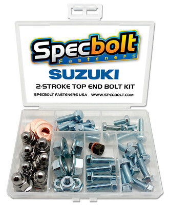Suzuki RM100 Top End Engine Bolt Kit RM 100 (Zinc)