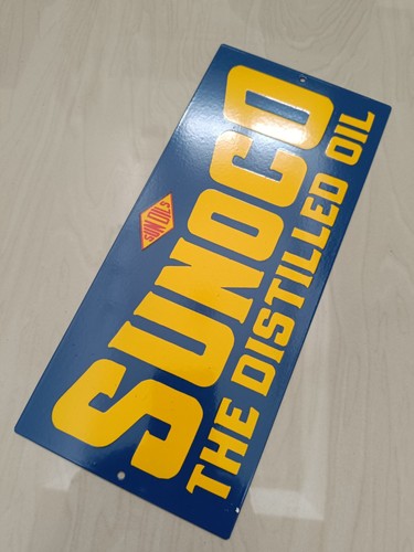 Vintage Design Sunoco Gas Pump advertising Workshop Store Sign no Porcelain - Picture 11 of 12