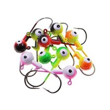 Fishing Lures Jig HeadsBall Heads 1/32oz-1/2ozSharp Fishing Hooks for Freshwa...