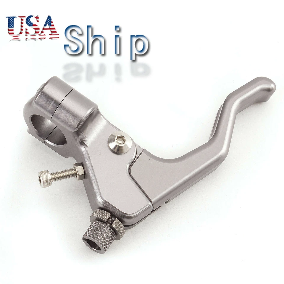 FXCNC Performance Corto Acrobacias Embrague Palanca Gris Moto Aluminio Universal Foto 3 de 4