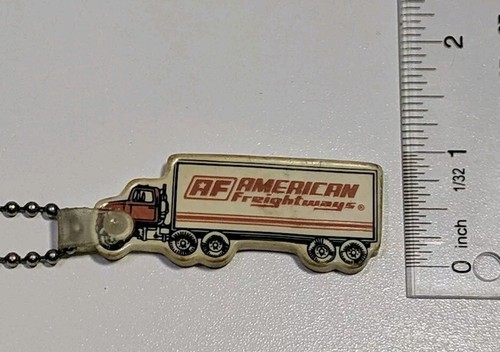 Llavero American Freightways forma semitruck 2,5" años 90 - Imagen 7 de 9
