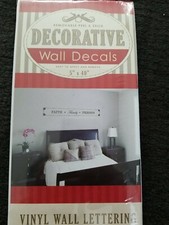 Faith Family Friends Removable Peel And Stick Decorative Wall Decals 5"x40"