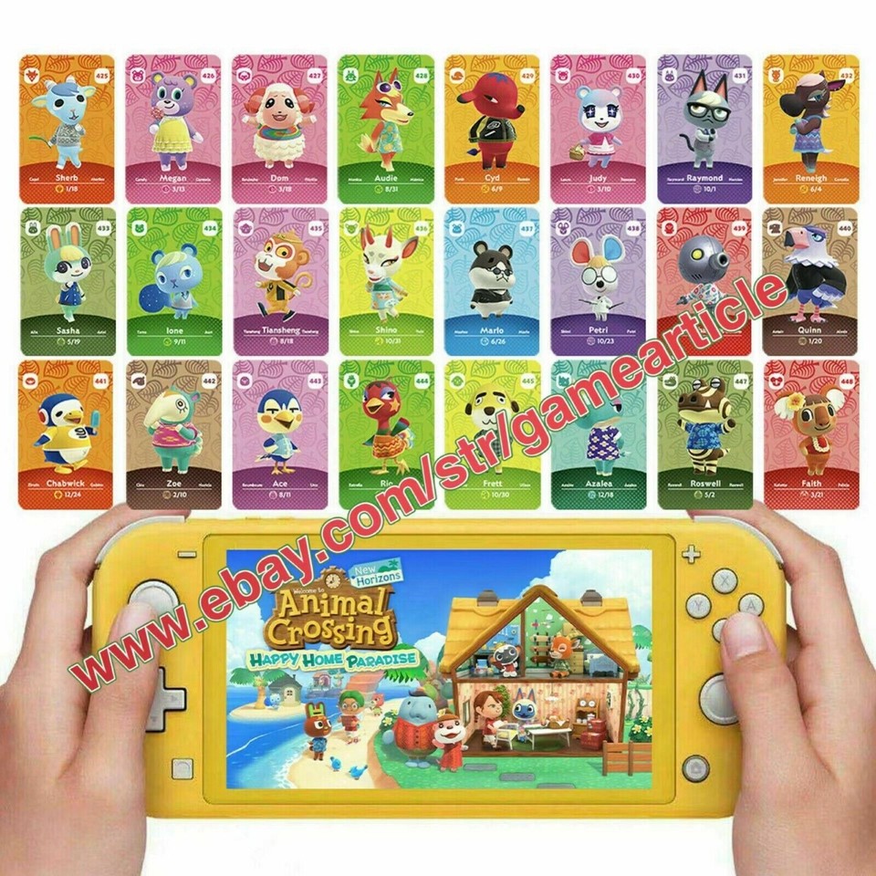 Animal Crossing ACNH Series 15 001448 Sanrio RV Cars NFC Game Cards